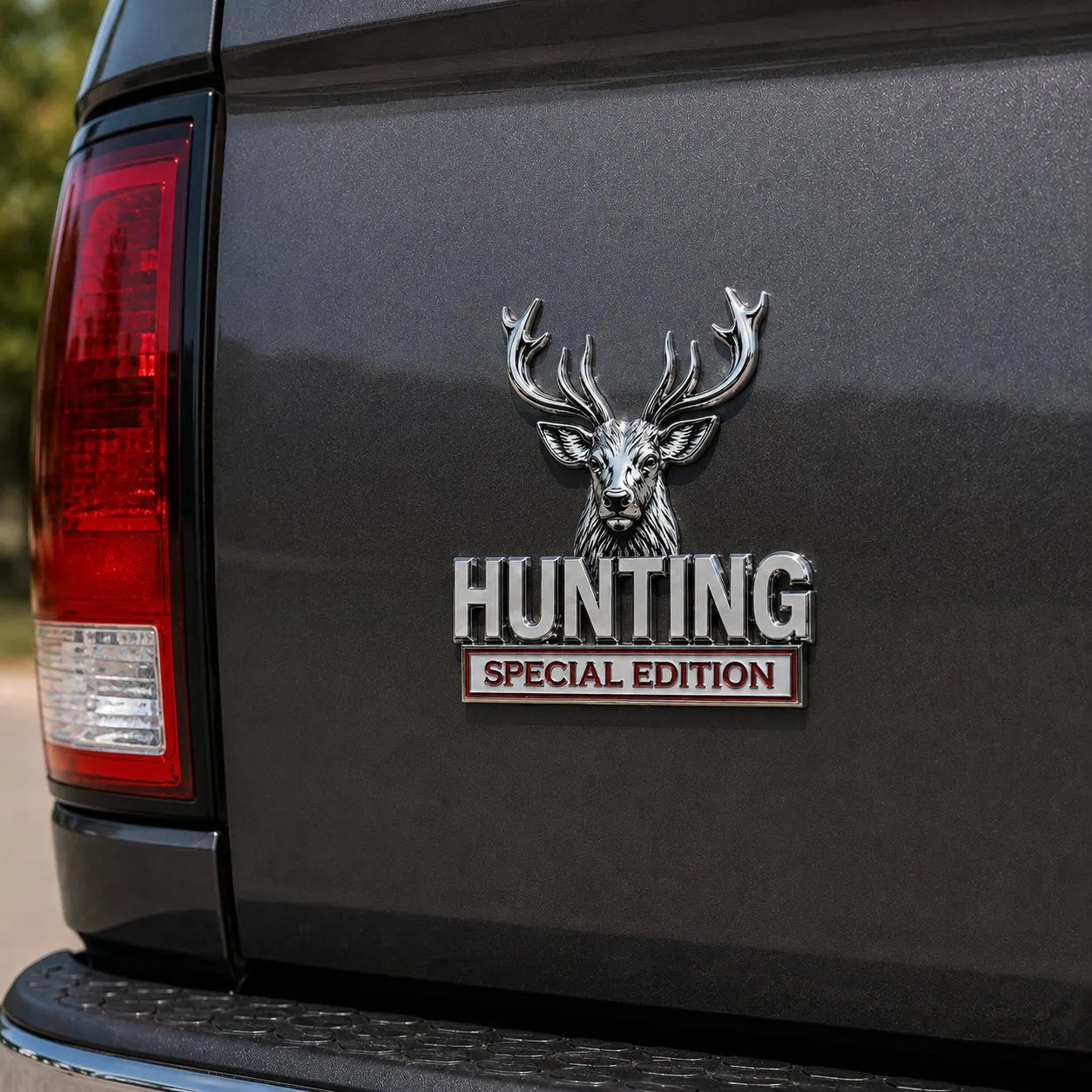 🦌 HUNTING Special Edition - 3D krómozott fém embléma az autódba