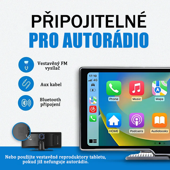 Inteligentny system audio i wideo w postaci tabletu samochodowego (model Pro MaxTM 2025).