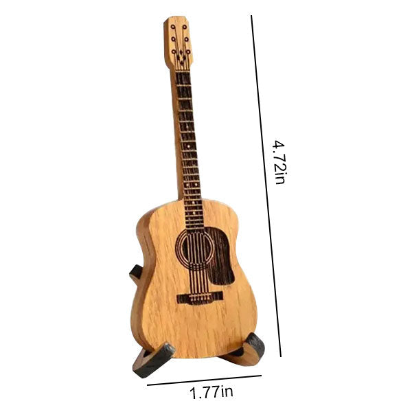 🔥 IŠPARDAVIMAS 50% NUOLAIDA 💖 Medinė akustinės gitaros plektrų dėžutė 🎁🎸-LT