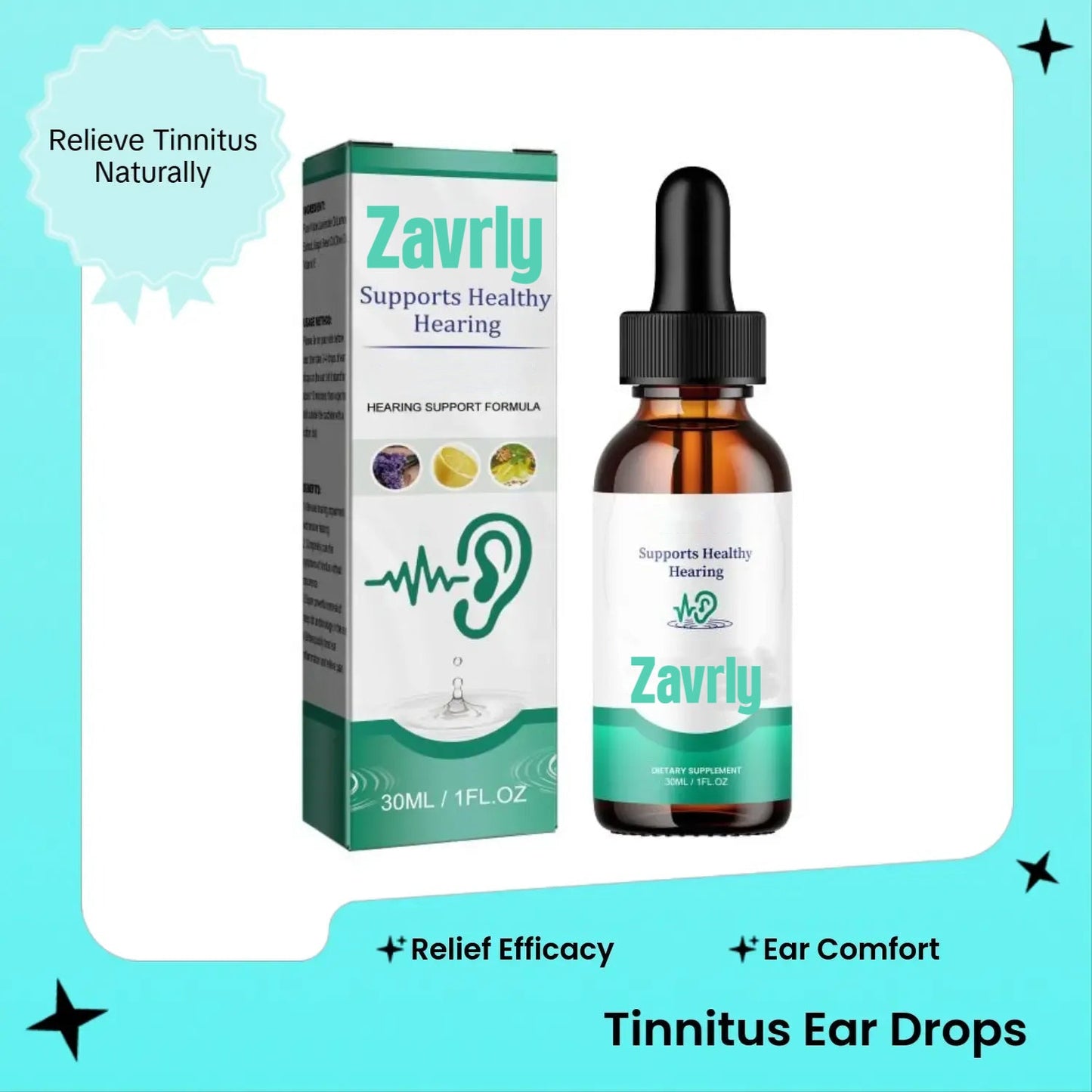 Zavrly Tinnitus fülcseppek a tiszta fülekért és a maximális kényelemért - Fedezze fel az azonnali enyhülést a tinnitus és a fülben jelentkező kellemetlenségek ellen🎶