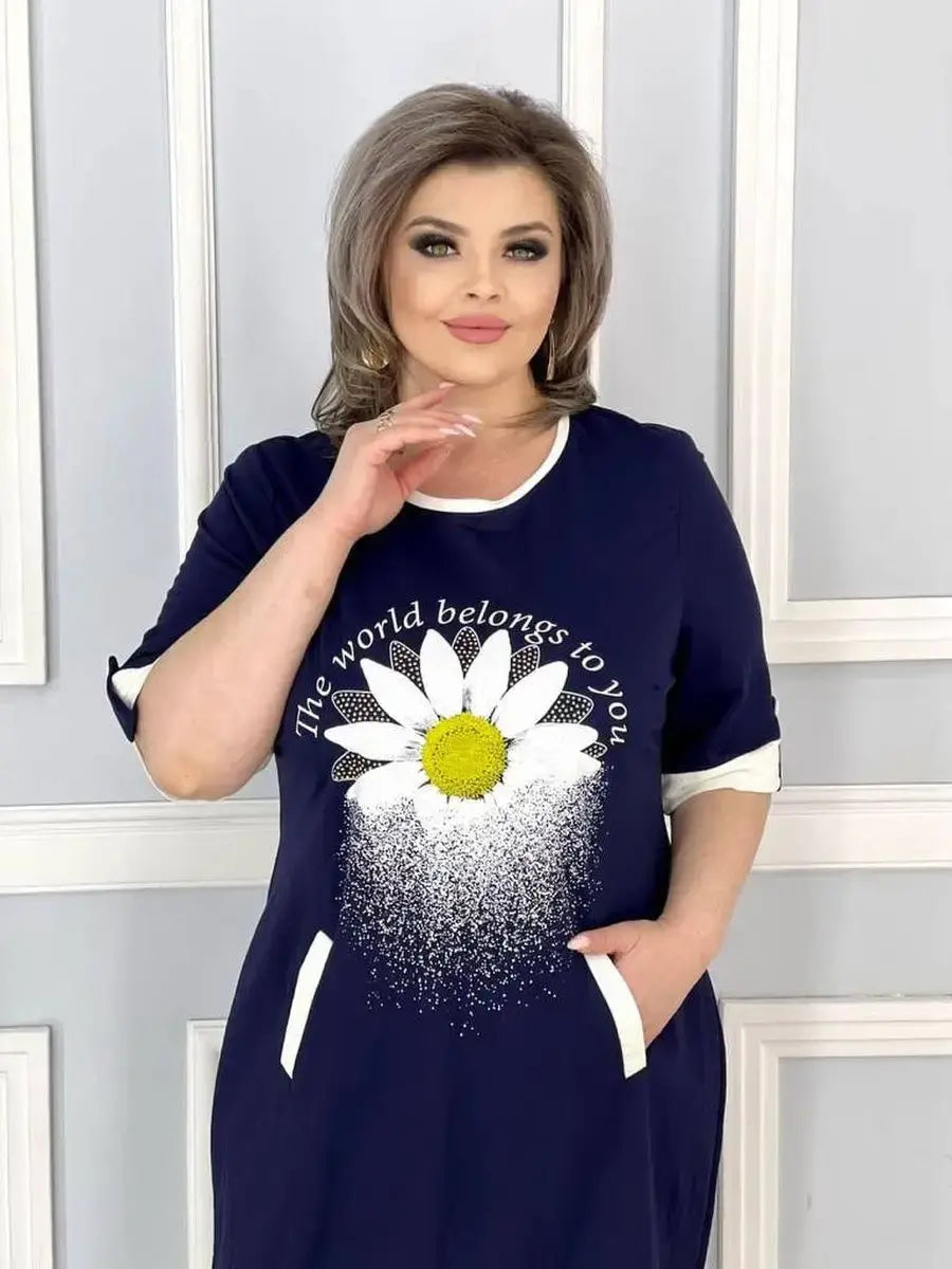 👗Nowa modna sukienka z nowymi kwiatami