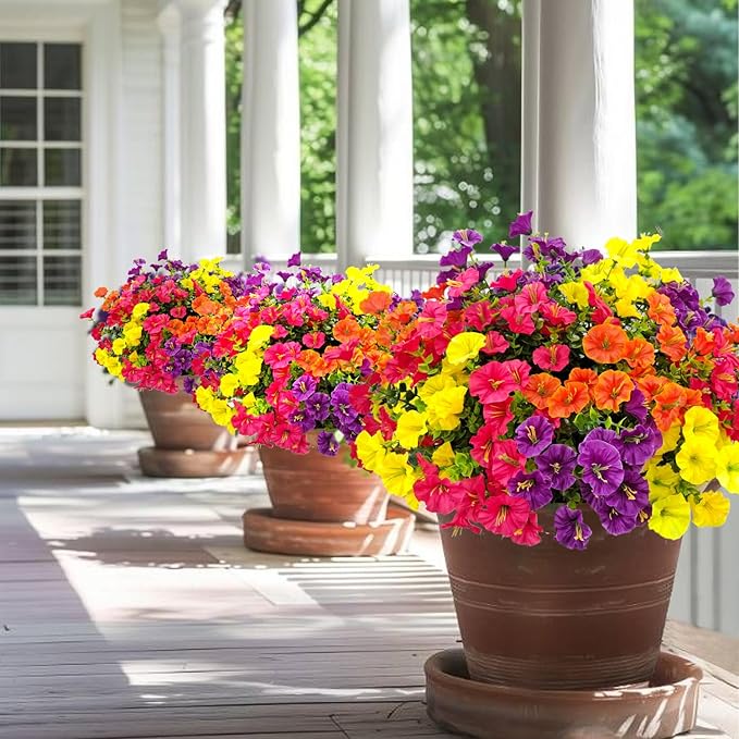 💥Ulepszony materiał najwyższej jakości🌸Powój odporny na promieniowanie UV i nieblaknący (bez doniczki)