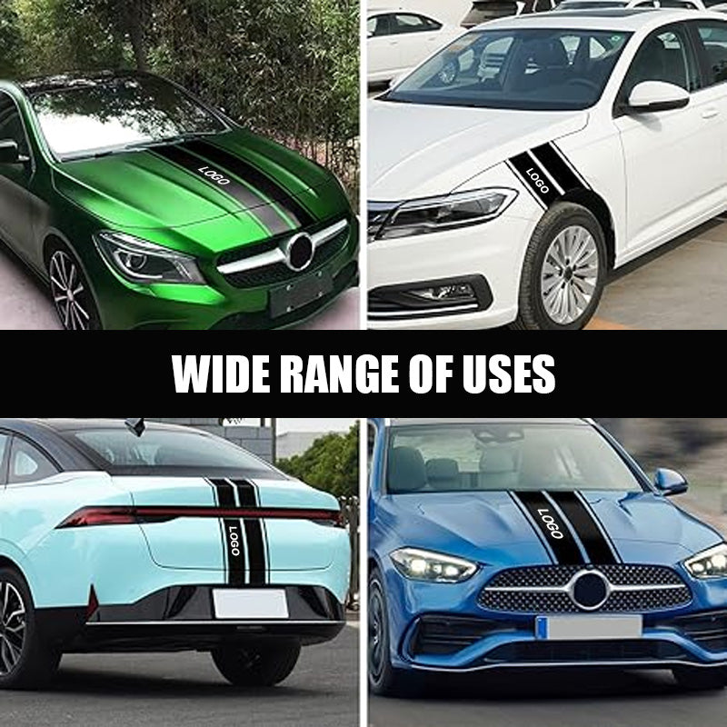 Naklejki samochodowe do dekoracji maski (2 arkusze)