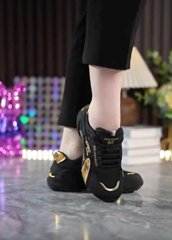 Modne damskie codzienne wygodne buty sportowe zwiększające wzrost