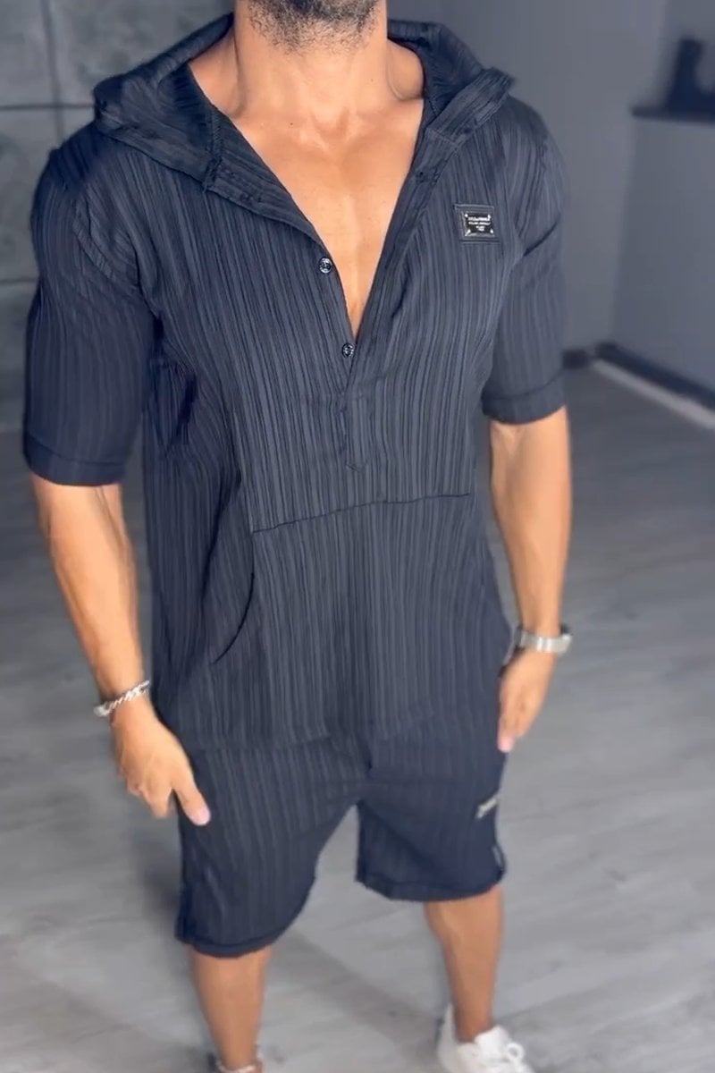 Niezwykły kaptura męski dwuczęściowy zestaw