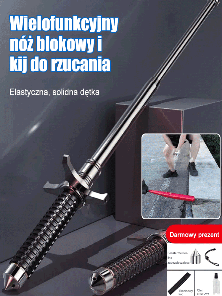 Wielofunkcyjny kij teleskopowy-górski na świeżym powietrzu