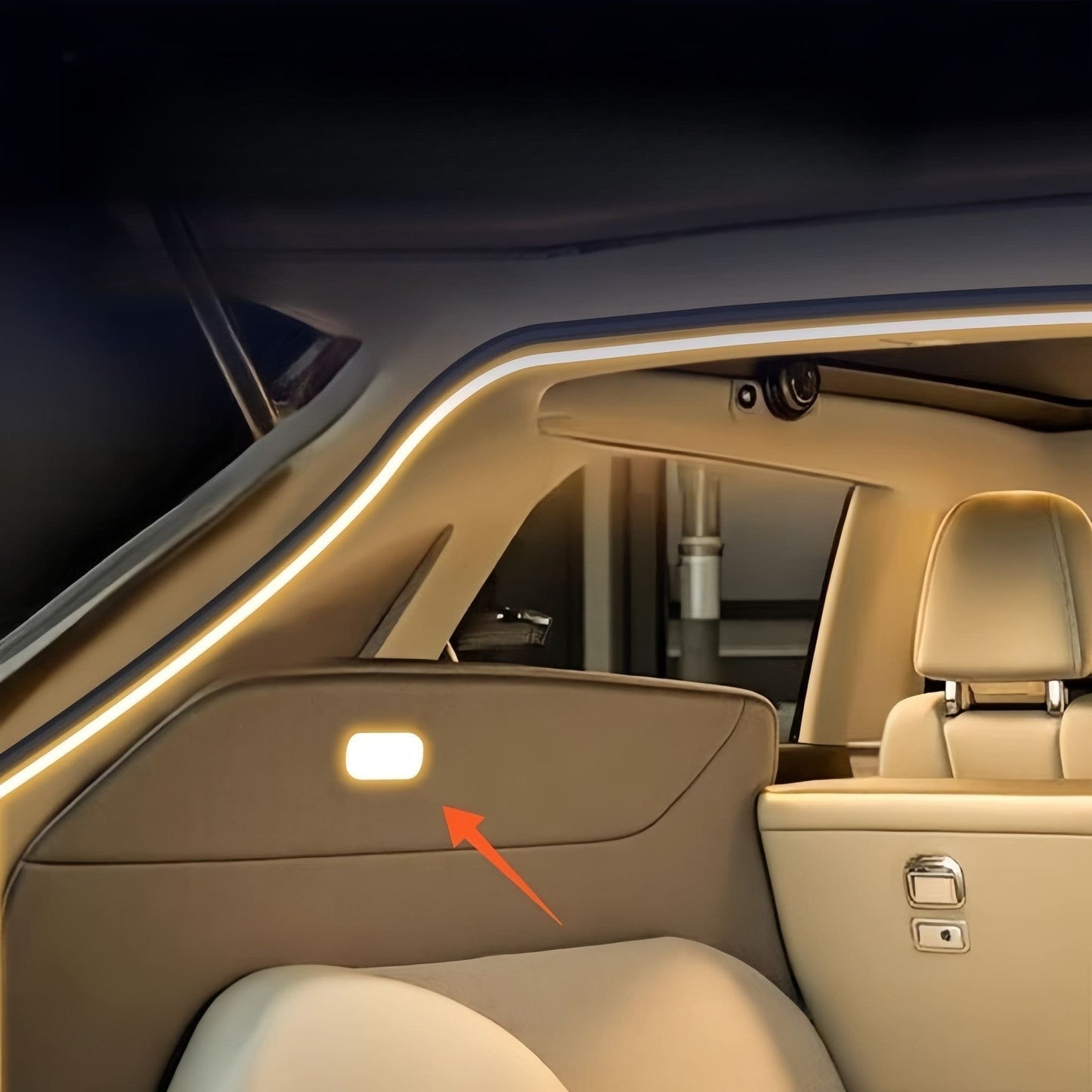 Dynamiczny, płynący pasek świetlny do bagażnika samochodu