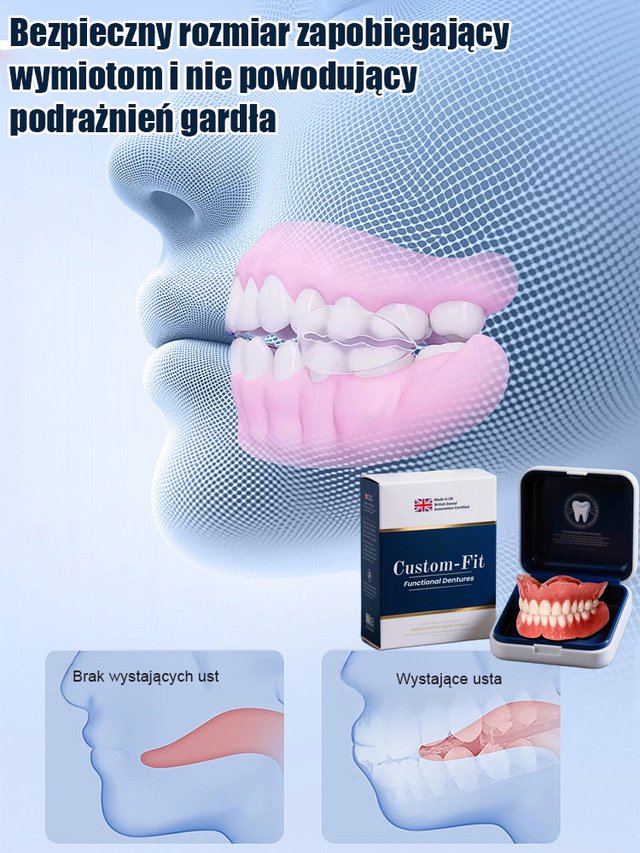 【Nowe odkrycie brytyjskich naukowców】Proteza zębowa z silikonu