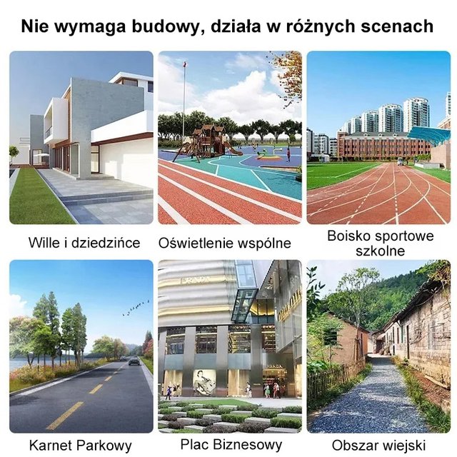 Solarne lampy ogrodowe wodoodporne do użytku domowego.