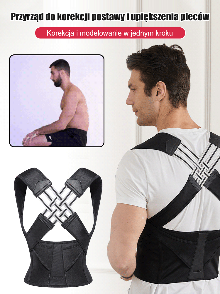 Przyrząd do korekcji postawy i upiększenia pleców