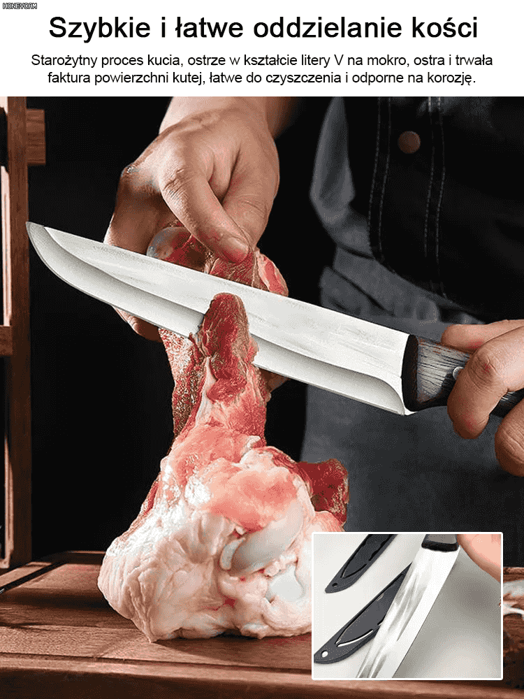 Ręcznie kuty nóż do filetowania-Długotrwała ostrość