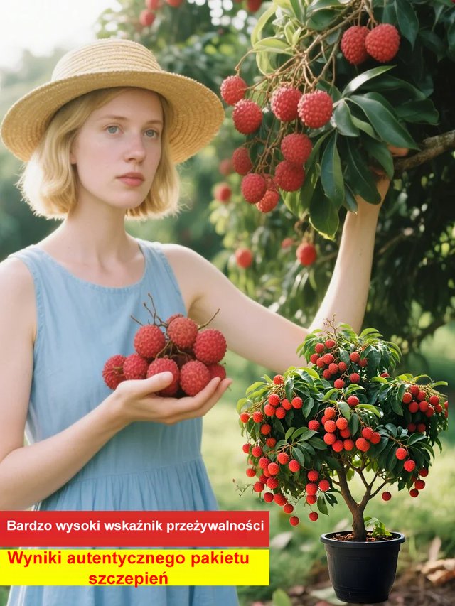 Duża sadzonka liczi z gwarancją przeżycia