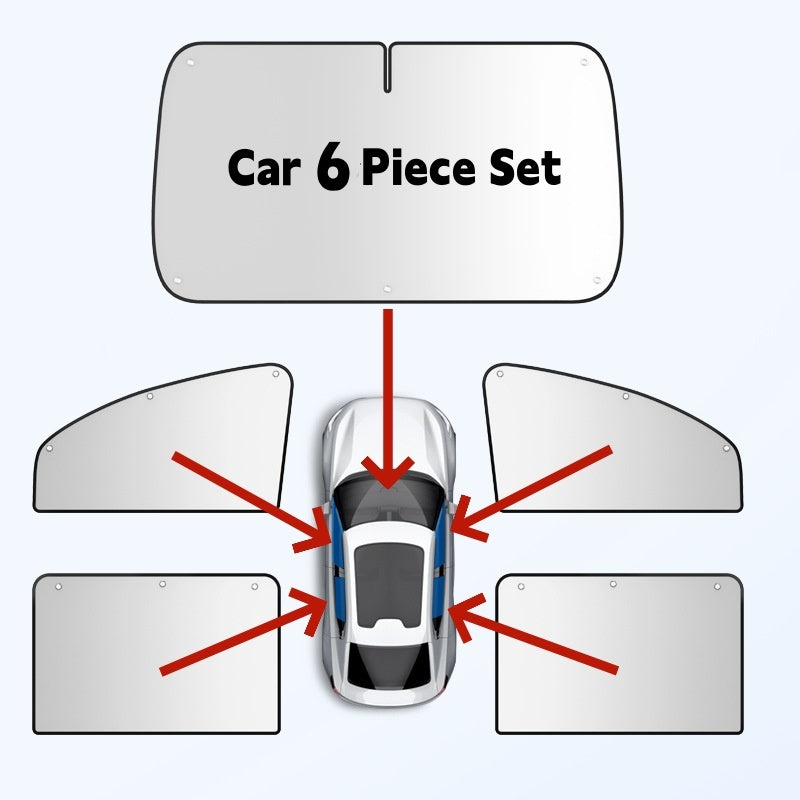 Senčnik za avtomobilska okna (univerzalen za vse modele vozil)-SI