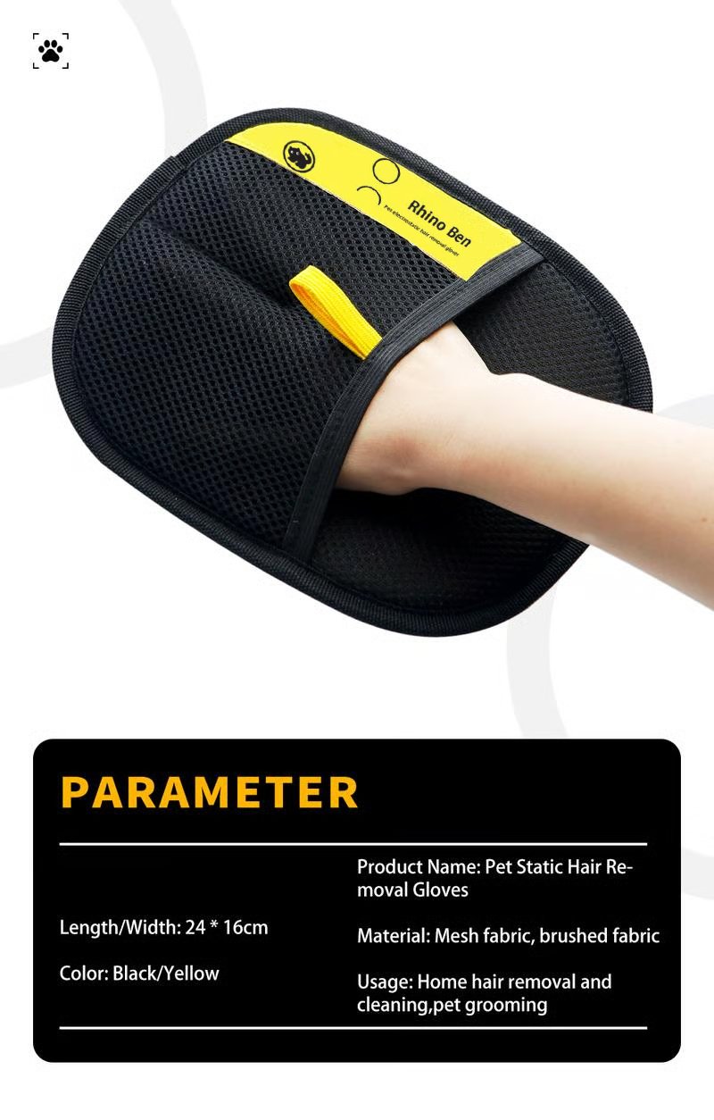 ✨⚡Daugkartinio naudojimo antistatinės pirštinės naminių gyvūnėlių plaukams šalinti-LT