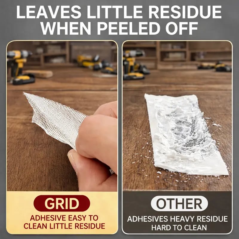 đ„ Heavy-Duty Double-Sided Grid Tape â Strong Hold, Easy Tear & Clean Removal