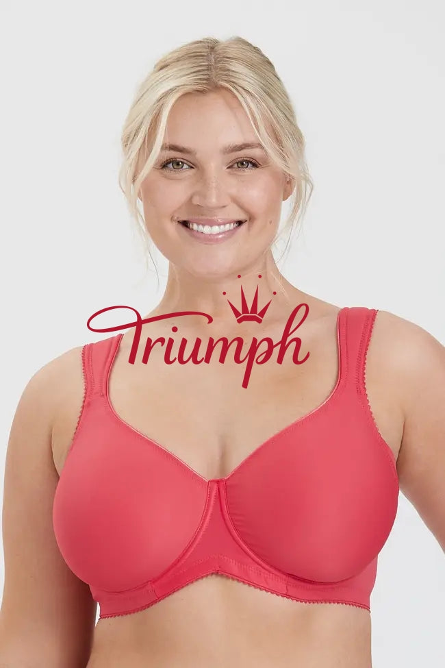 Triumph - (3 szt.) Prosty biustonosz typu push-up z pełną miseczką