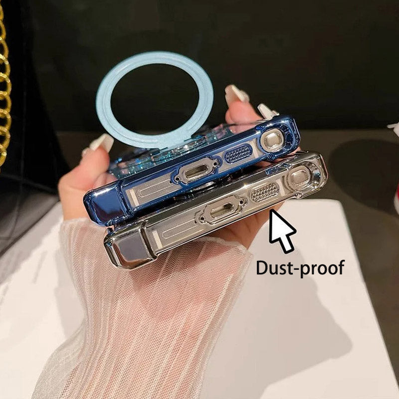 Magnetyczne gradientowe etui na telefony komórkowe z brokatem magnetycznym do Samsung S22/23/24