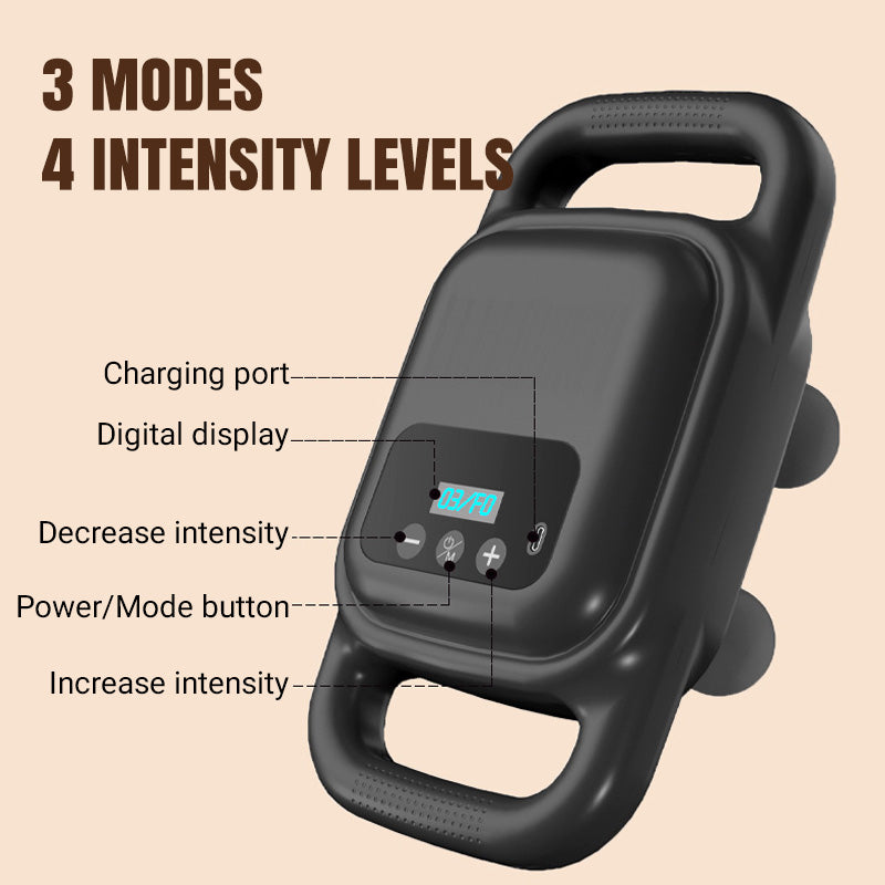 🏋️♂️ Urządzenie do masażu powięzi z 4 głowicami