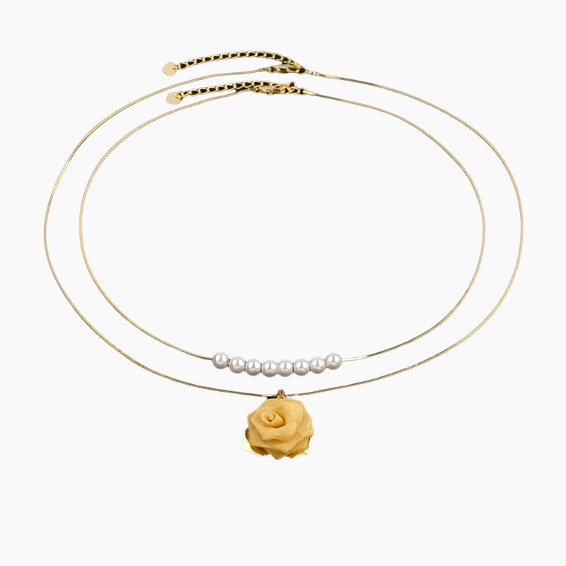 🌹Lekki i luksusowy naszyjnik z różą