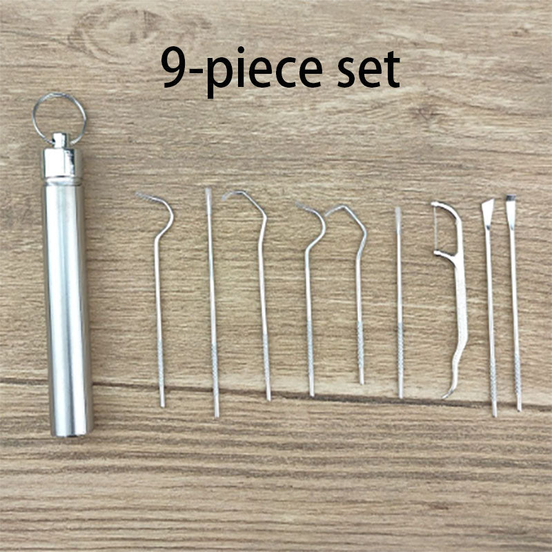 🦷Σετ οδοντογλυφίδων από ανοξείδωτο ατσάλι-GR