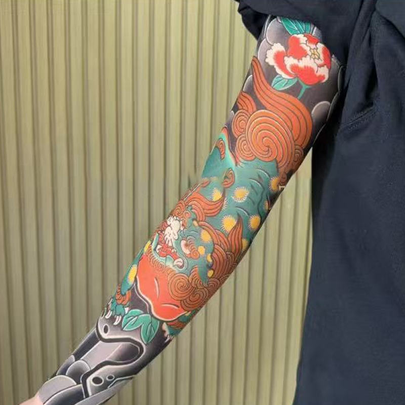 🔥Nowy trend ❤️🔥 Ultracienkie rękawy przeciwsłoneczne z wzorem tatuażu