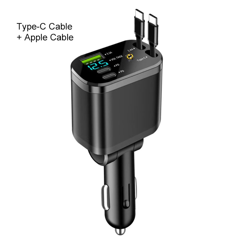 ⚡Szybka ładowarka samochodowa z oświetleniem ambientowym Starry Sky