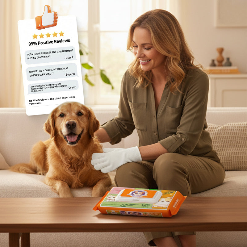 🐱Naminių gyvūnėlių priežiūros servetėlės, pirštinės, skalauti nereikia🐶-LT