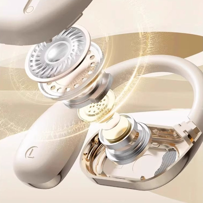 🎧 Ανοιχτά ακουστικά με διάρκεια μπαταρίας 72 ωρών, ασφαλή εφαρμογή για προπονήσεις και ταξίδια ✨-GR