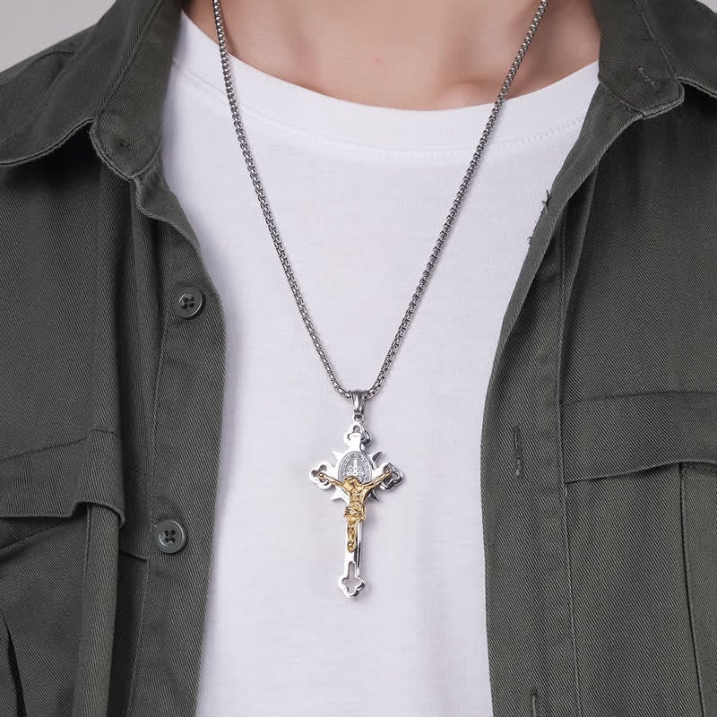 ✨Σταυρό μενταγιόν – 🙏Ευχές σε όσους το φορούν-GR