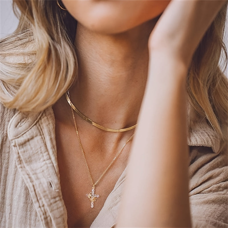 Naszyjnik z Krzyżem Wiary w Koronie