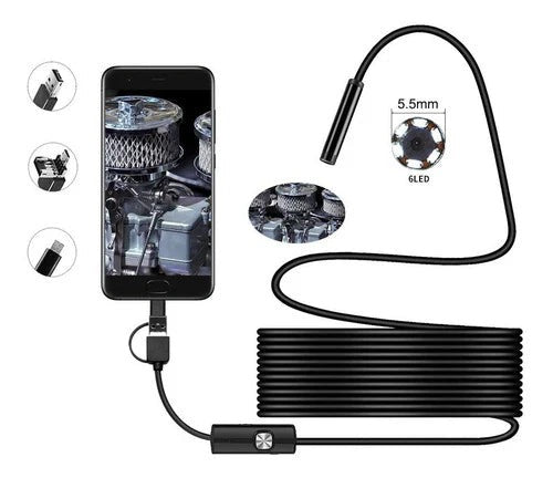 Csatlakoztasd és használd az endoszkóp kamerát – kompatibilis Android, iPhone, iPad és PC készülékekkel