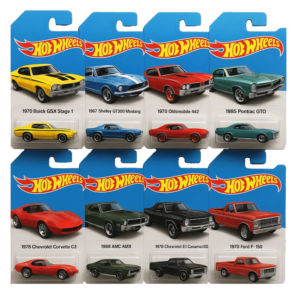 🔥Gorąca wyprzedaż - 50% TANIEJ🔥 - 🚗Kalendarz adwentowy Hot Wheels Muscle Toy Car - 24 DNI 2025🎄