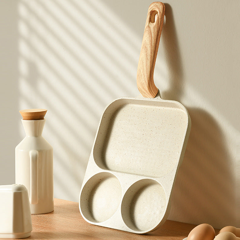 Patelnia 4 w 1 z powłoką zapobiegającą przywieraniu: idealna do jajek, bekonu i burgerów