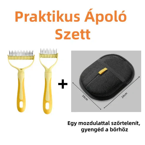 🐾 Kétoldalas állatfésű – gyors és hatékony! ✨