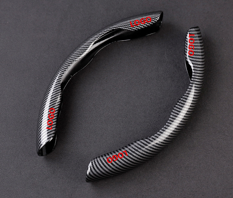 🔥Nowy uniwersalny pokrowiec na kierownicę z włókna węglowego (2 szt.)❗Pasuje do wszystkich modeli