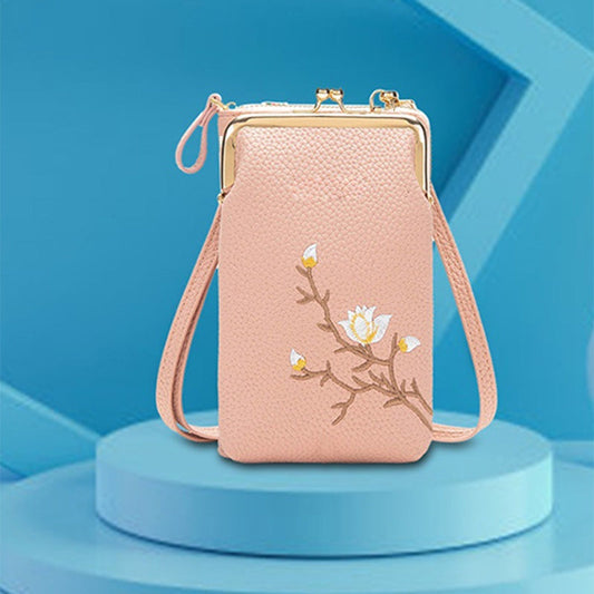 🔥👛Moteriška mobiliojo telefono piniginė per petį🌸-LT