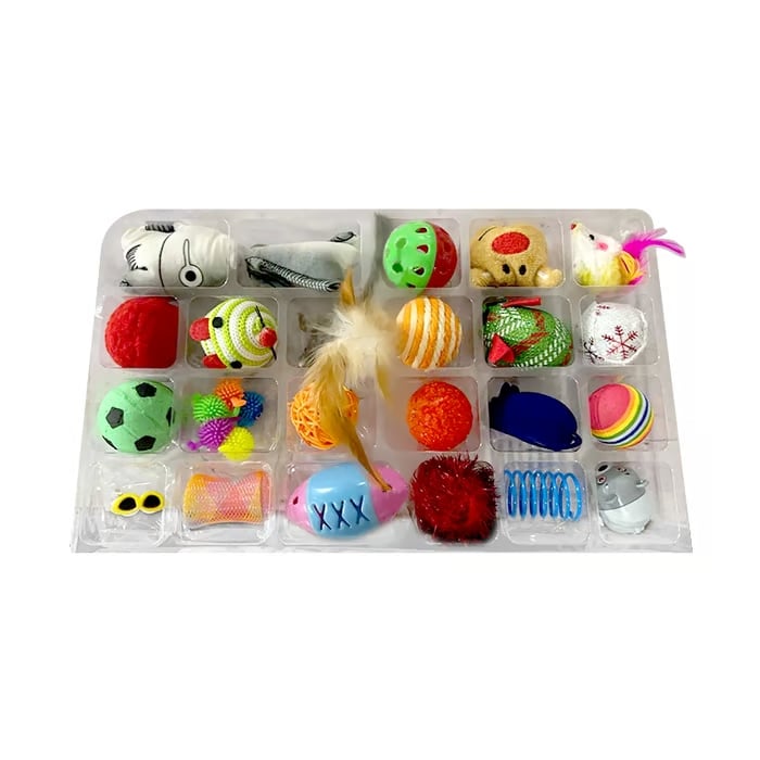 🏆Gorąca wyprzedaż⚡Seria kalendarzy adwentowych na rok 2025 – zestaw odliczający czas do Bożego Narodzenia z kocimi piórami. 24-dniowa interaktywna zabawka dla miłośników kotów.