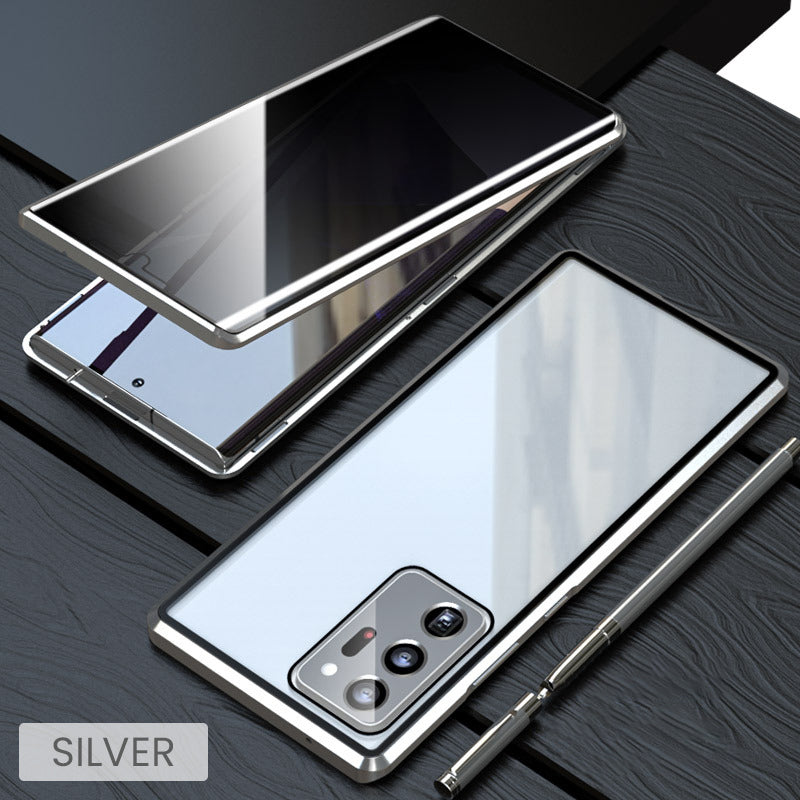 💥Etui magnetyczne z hartowanego szkła, dwustronne, do telefonów Samsung serii S23-S25