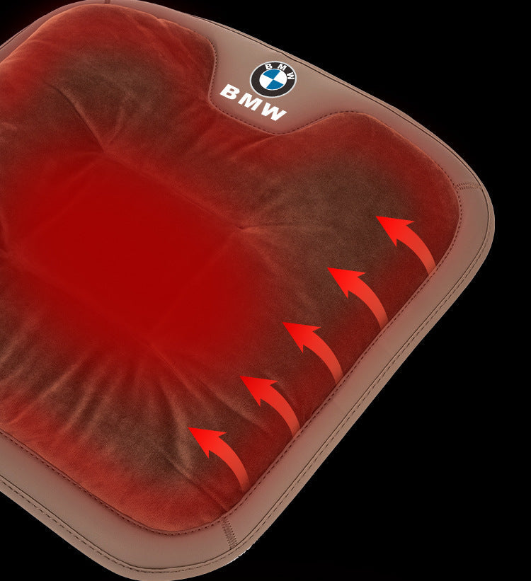 Krótka pluszowa poduszka na zimowe siedzenie samochodowe