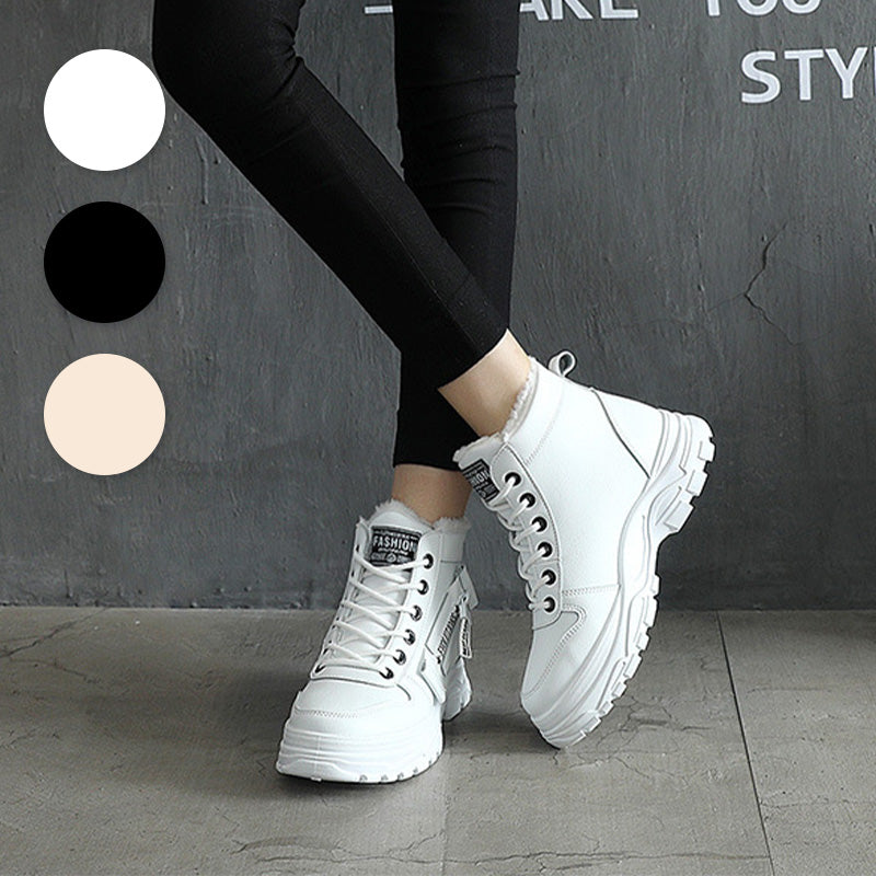 🍂Nowe modele na jesień i zimę - 50% zniżki❄️Wodoodporne, ciepłe botki ze sznurowadłami