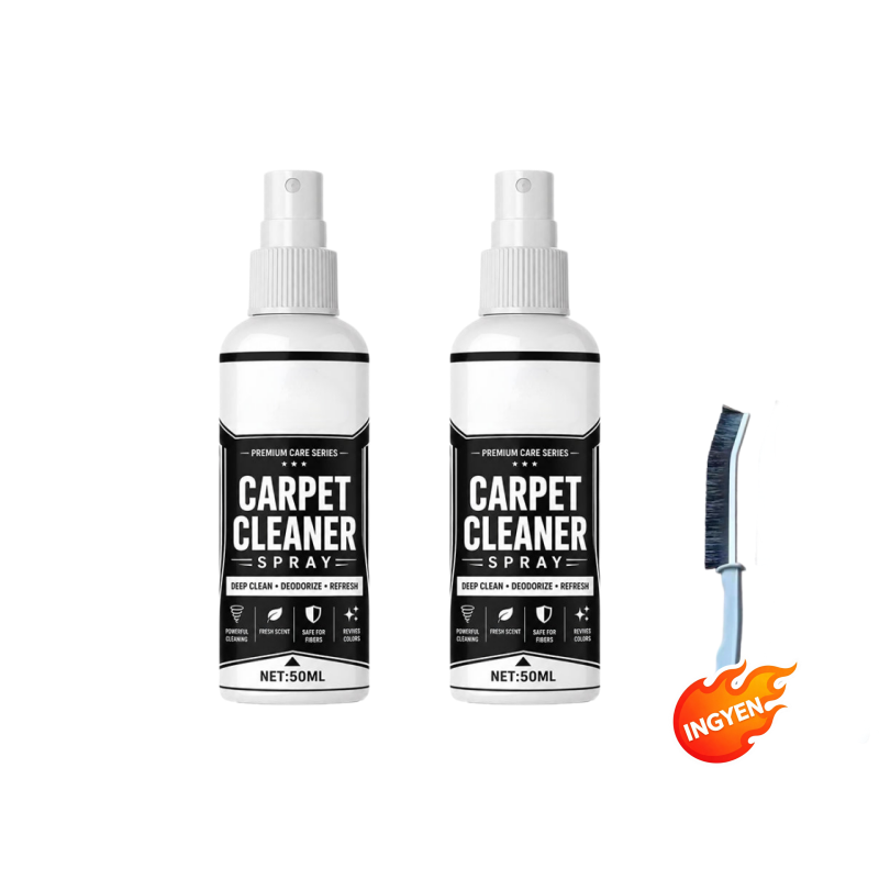 ⚡ Ipari hatékonyság, azonnali eredmény🧹 Szőnyegmélytisztító spray – mikrobuborék-technológia + anyagbarát | Szőnyegekhez, kanapékhoz és autó belső teréhez alkalmas, semlegesíti a kellemetlen szagokat ✨