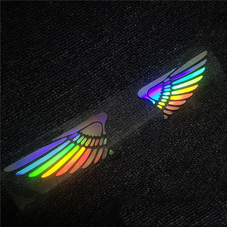Laserowa naklejka na samochód 3D Angel Wings ✧4PCS✧