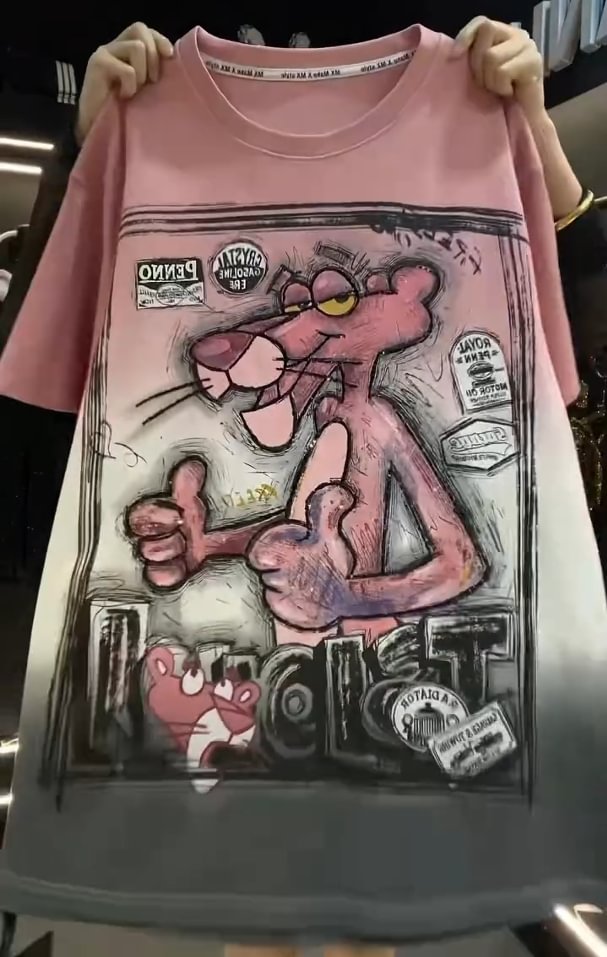 🩷Očarujúce svetre s potlačou Ružový panter-SK