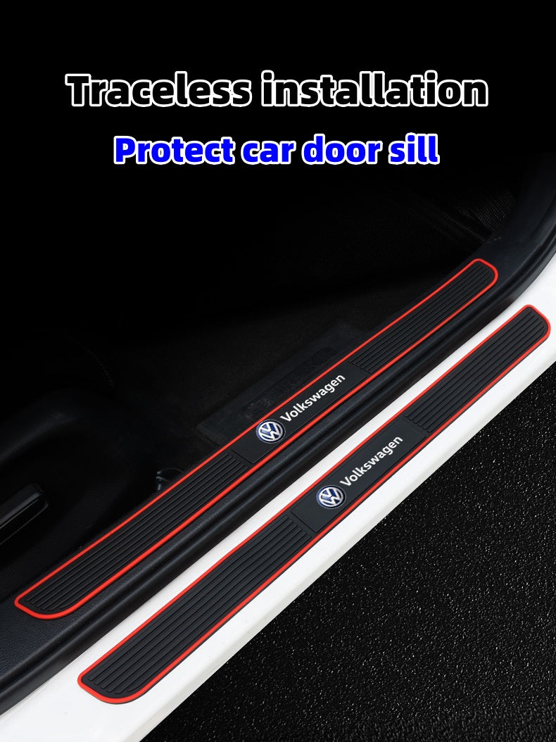 Silikonowa listwa ochronna na progi samochodowe (ze specjalnym logo samochodu)