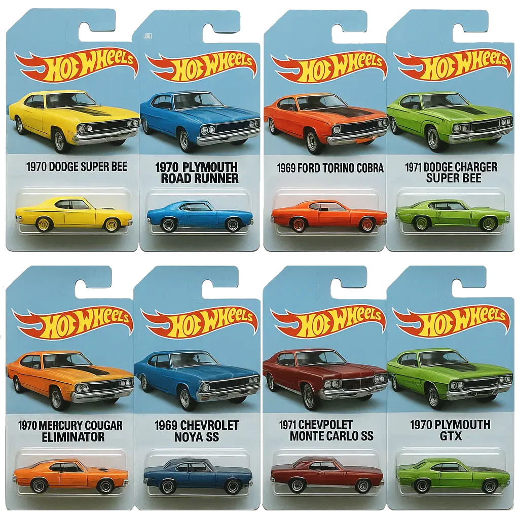🔥Gorąca wyprzedaż - 50% TANIEJ🔥 - 🚗Kalendarz adwentowy Hot Wheels Muscle Toy Car - 24 DNI 2025🎄