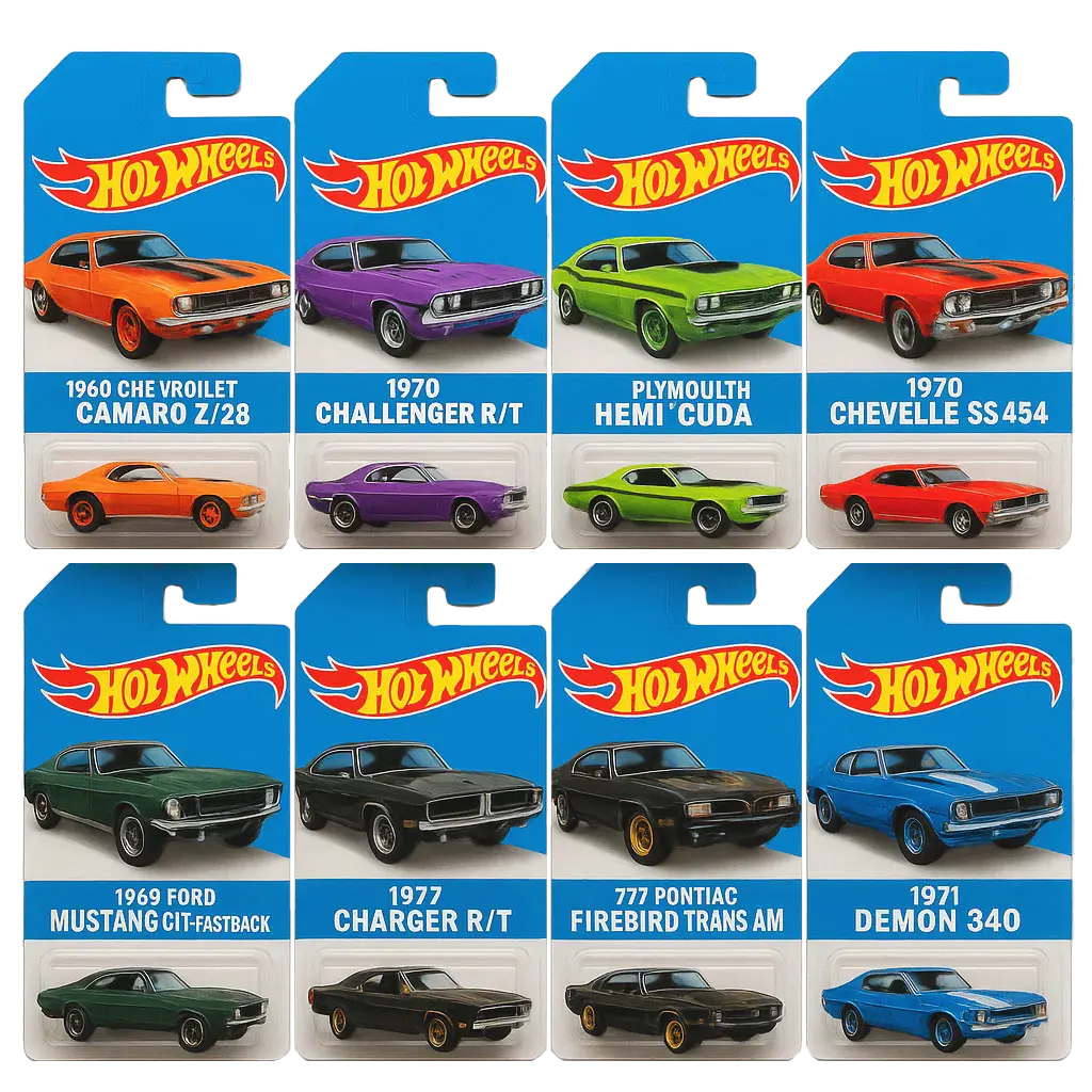 🔥Gorąca wyprzedaż - 50% TANIEJ🔥 - 🚗Kalendarz adwentowy Hot Wheels Muscle Toy Car - 24 DNI 2025🎄