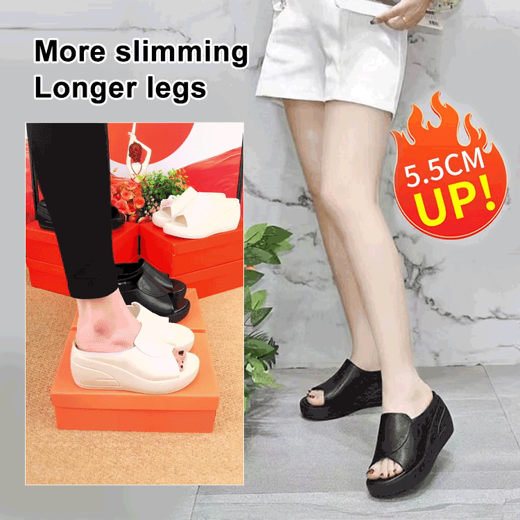 🔥[5,5 cm obcas] sandały na miękkiej podeszwie i koturnie