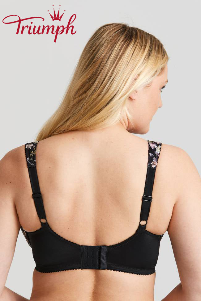 Biustonosz Triumph® 3-częściowy💖 z koronki z kwiatowym haftem