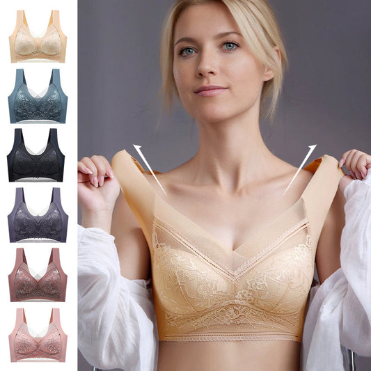 👙 Super wygodny i miękki damski biustonosz koronkowy bez stalowych kółek【✨1 + 1 gratis】