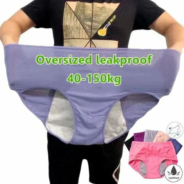 (L-8XL)🌸Αγοράστε 2 και πάρτε 1 δωρεάν🔥Γυναικεία εσώρουχα υψηλής μέσης με απόδειξη διαρροής👙-GR